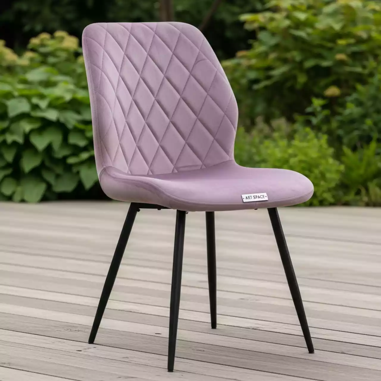 Аренда Стул велюр пыльно сиреневый Одди Diamond в Alpha Sirius — ART SPACE