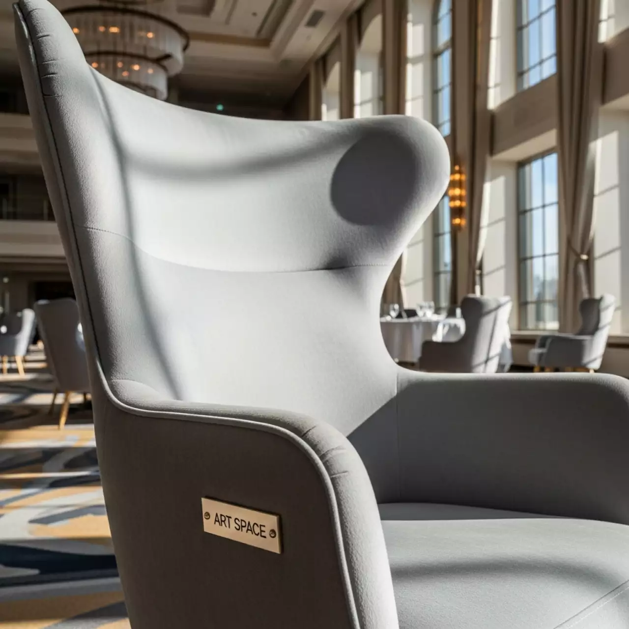 Аренда Стул велюр светло серый Флекс New в Rixos Krasnaya Polyana — ART SPACE