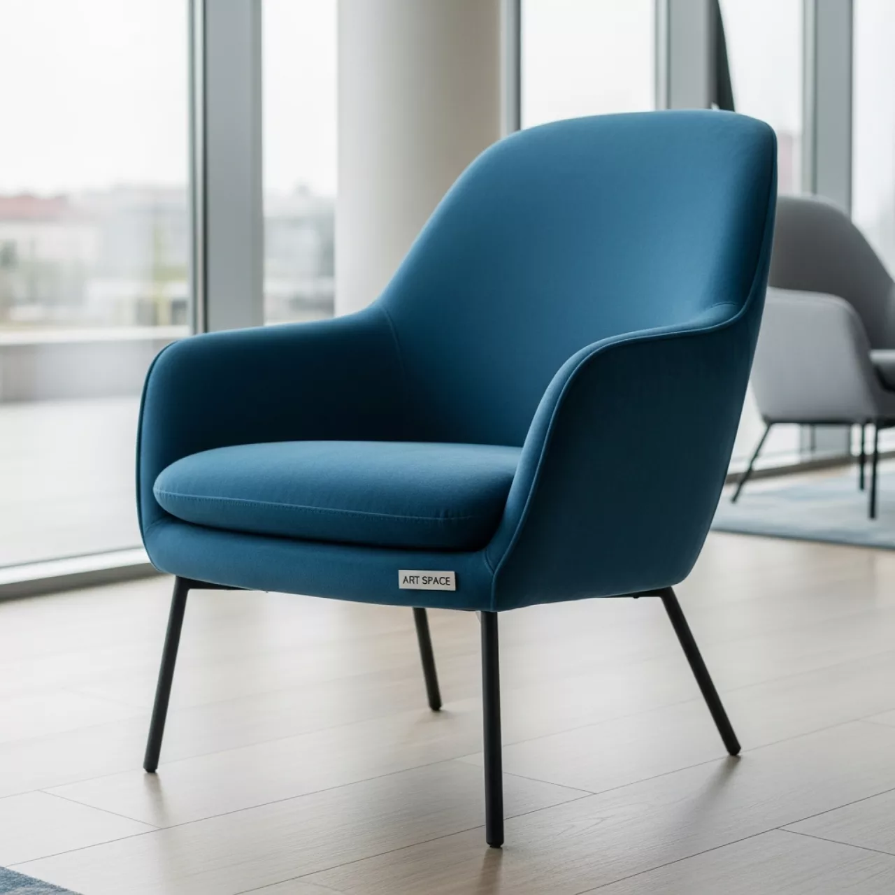 Аренда Стул Venezia с ножками подлокотниками синий в Stella di Mosca — ART SPACE
