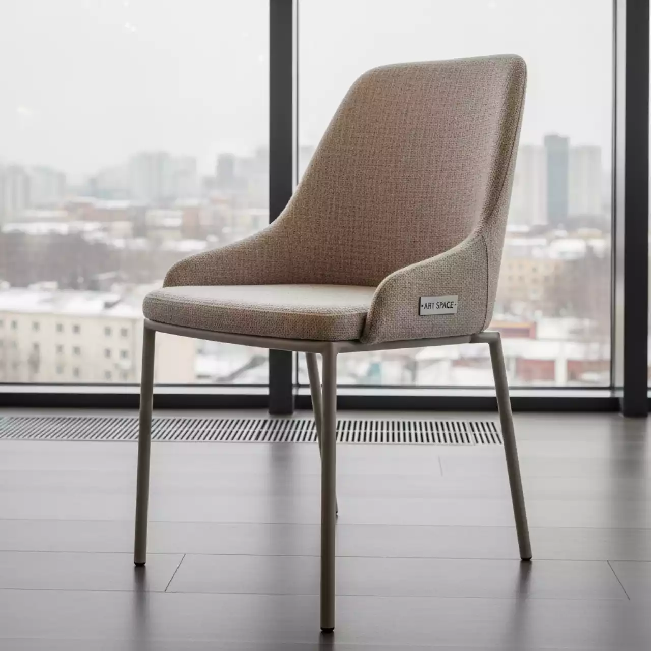 Аренда Стул Vente рогожка Vinuela ножки металл RAL в ресторане «Баран-Рапан» — ART SPACE