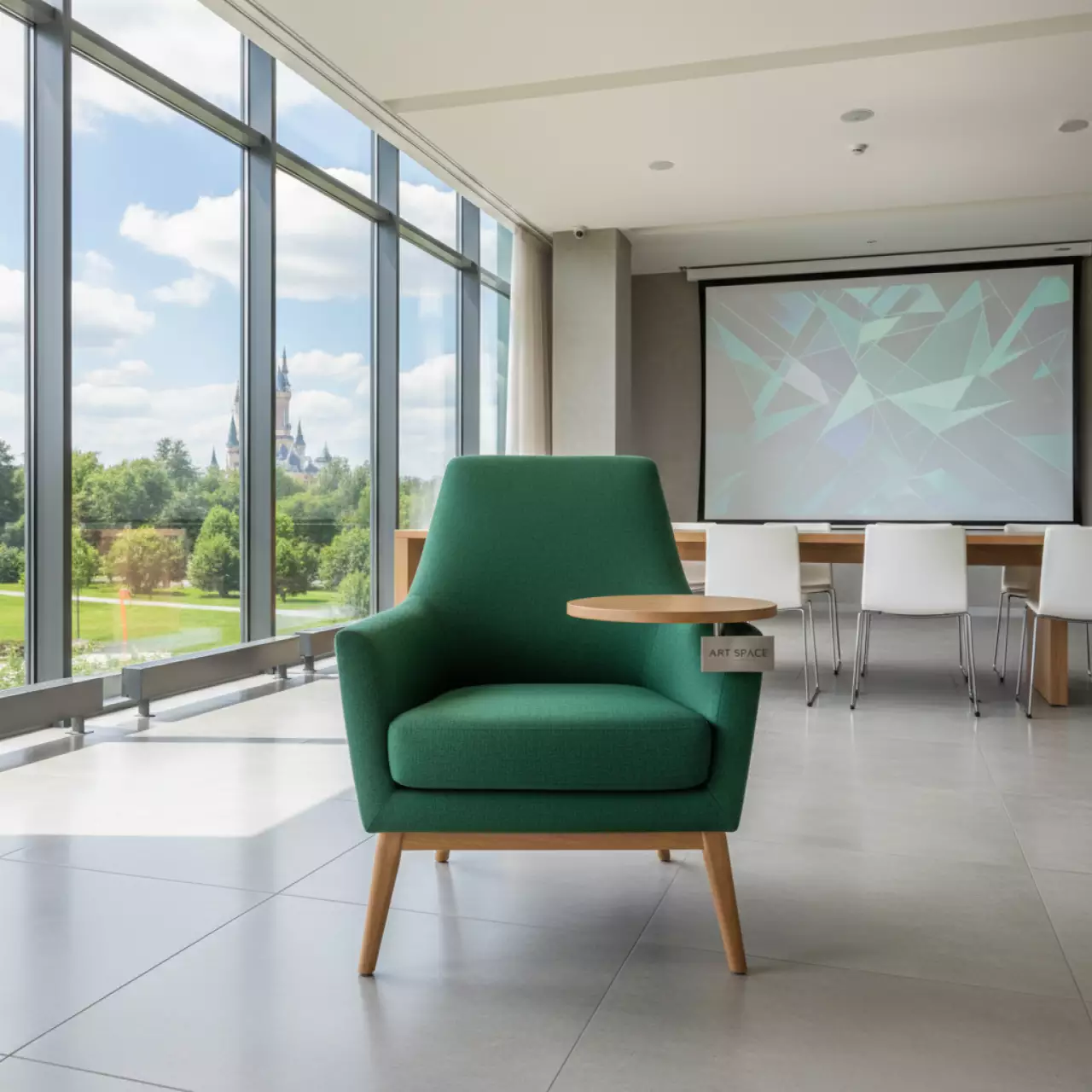 Аренда Стул Vicenza BLACK зеленый в отеле «Богатырь» — ART SPACE