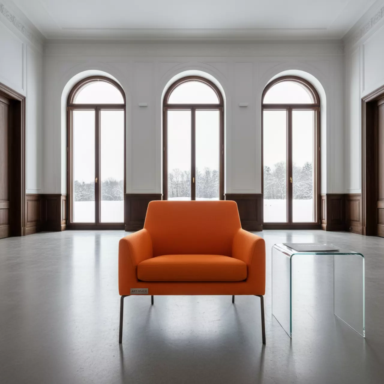 Аренда Стул Vicenza на ножках оранжевый на вилле «Анна» — ART SPACE