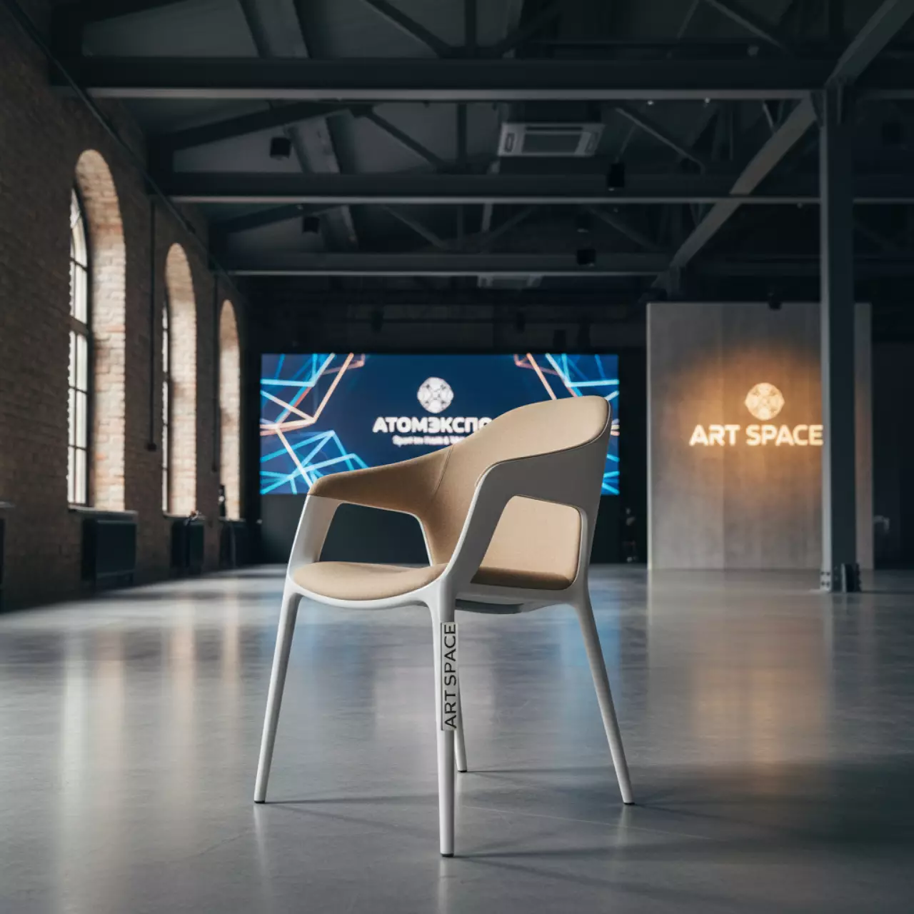 Аренда Стул Voglie белый бежевый в Sport Inn Hotel & Wellness — ART SPACE