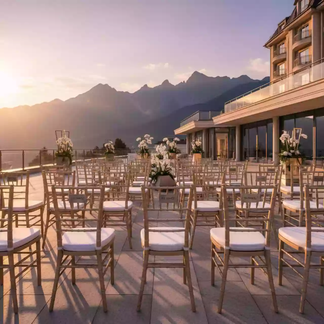 Аренда Стулья Chiavari грушевые с белой подушкой в Гранд Отель Поляна — ART SPACE