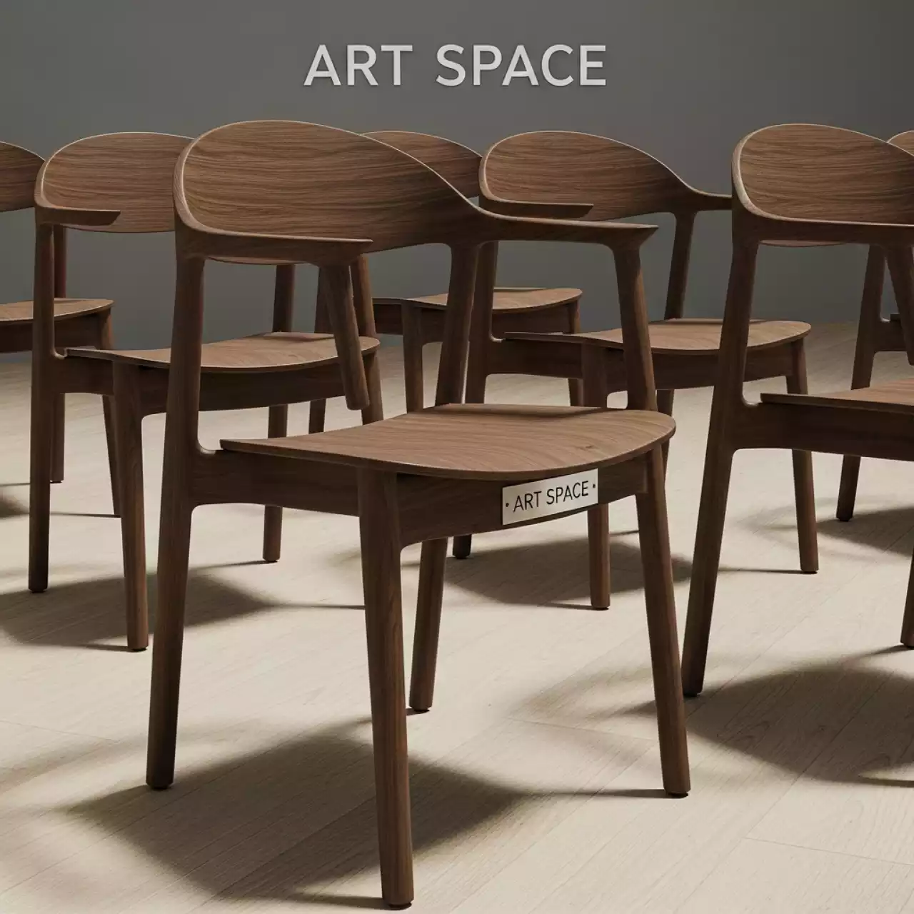 Аренда Стулья деревянные коричневые в Alpha Sirius — ART SPACE