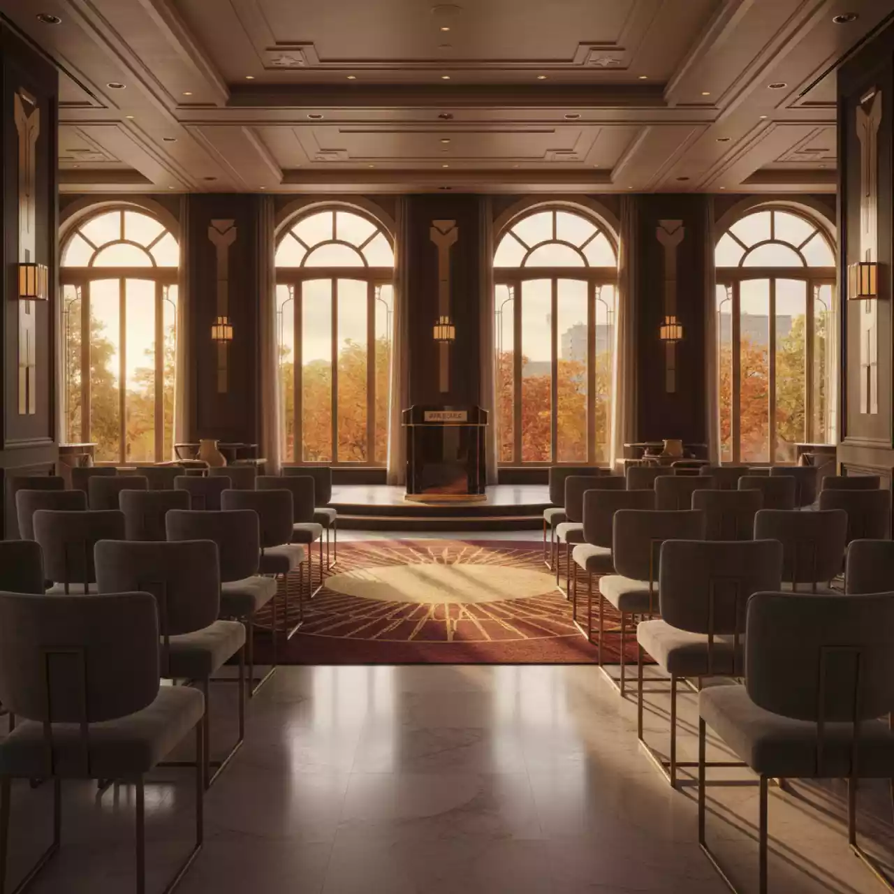 Аренда Стулья для конференции серые в ресторане «Brunello» — ART SPACE