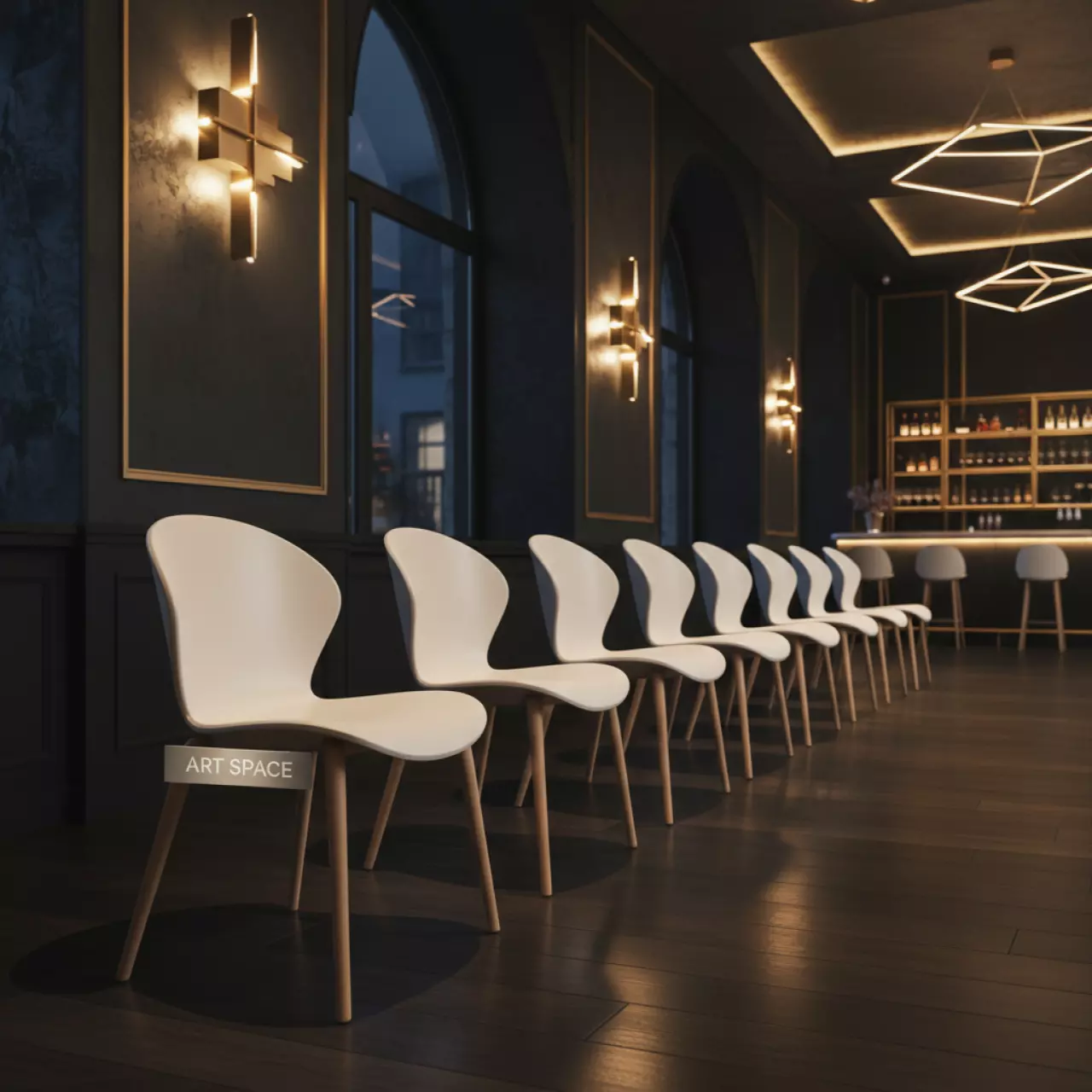 Аренда Стулья Eames в ресторане «Brunello» — ART SPACE