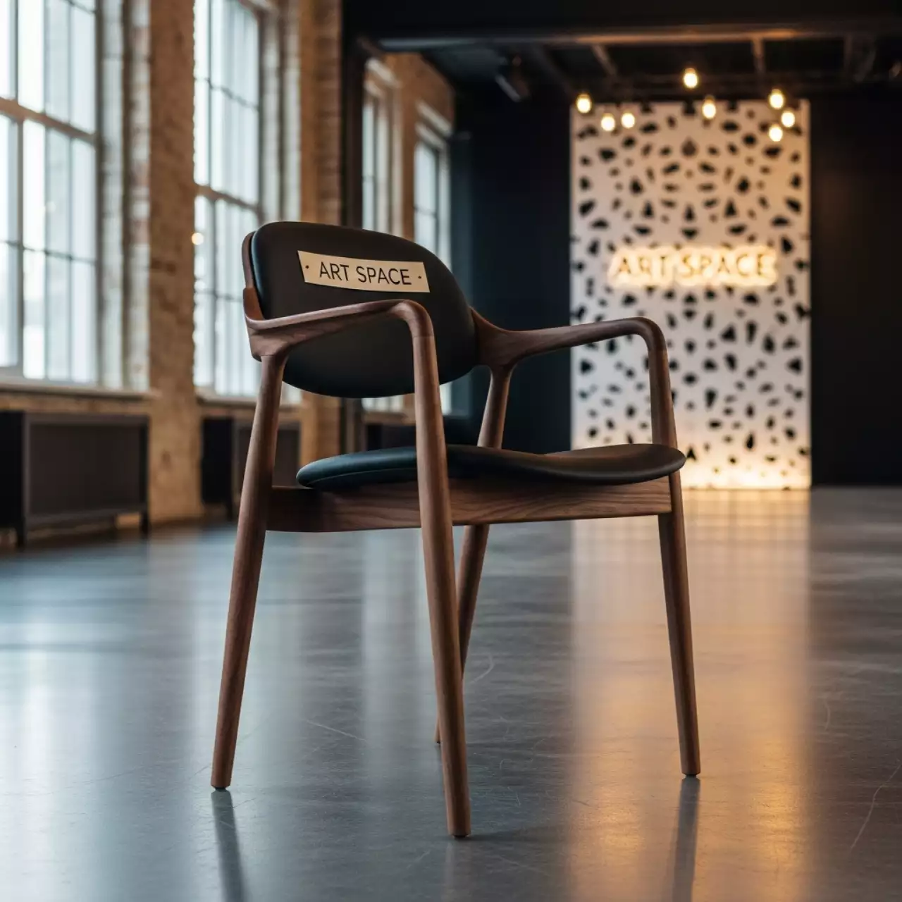 Аренда Стулья Кай деревянные ножки гевея цвет орех в Imeretinskiy Hotel — ART SPACE