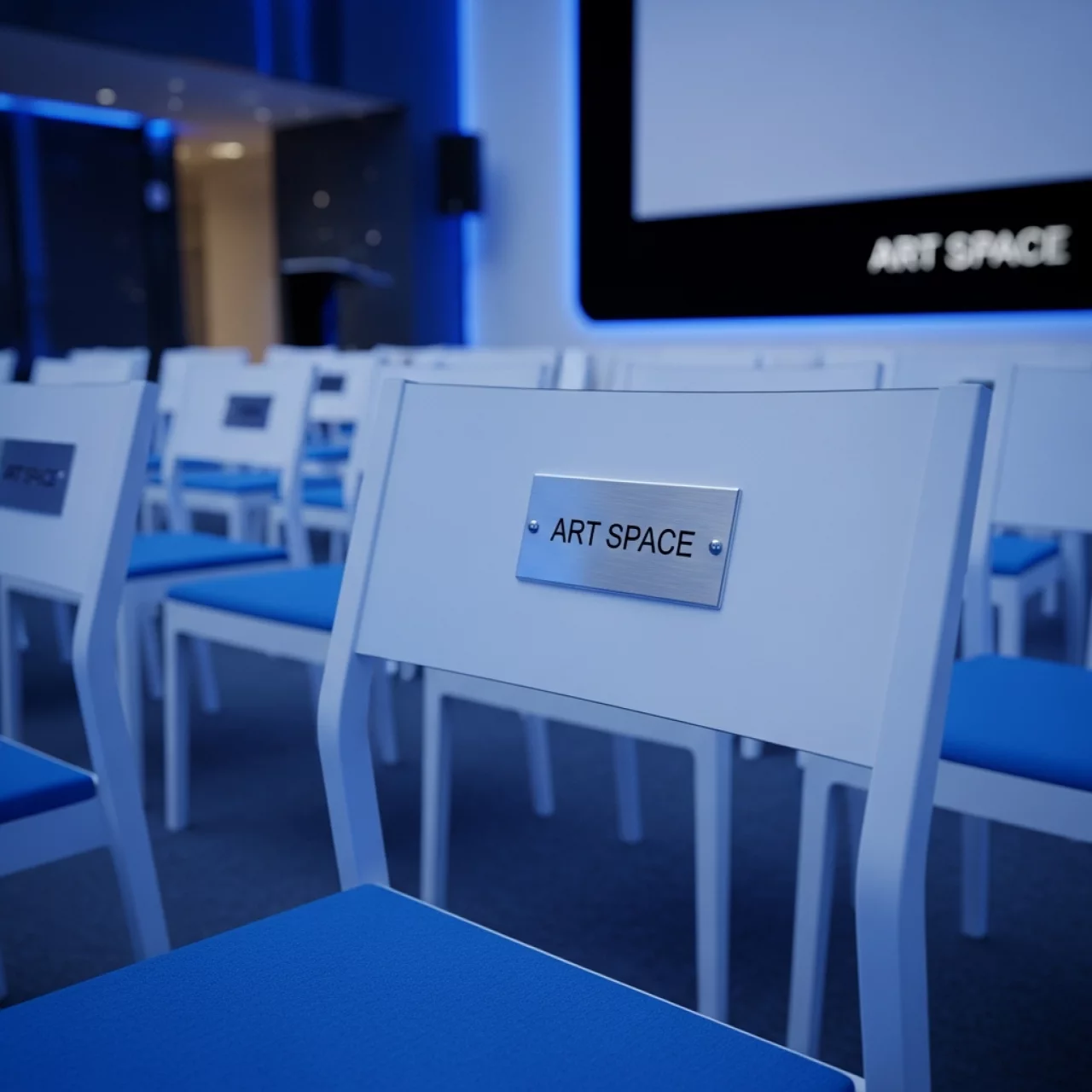 Аренда Стулья Наполеон белый каркас синее сиденье в Маринс Парк Отеле — ART SPACE