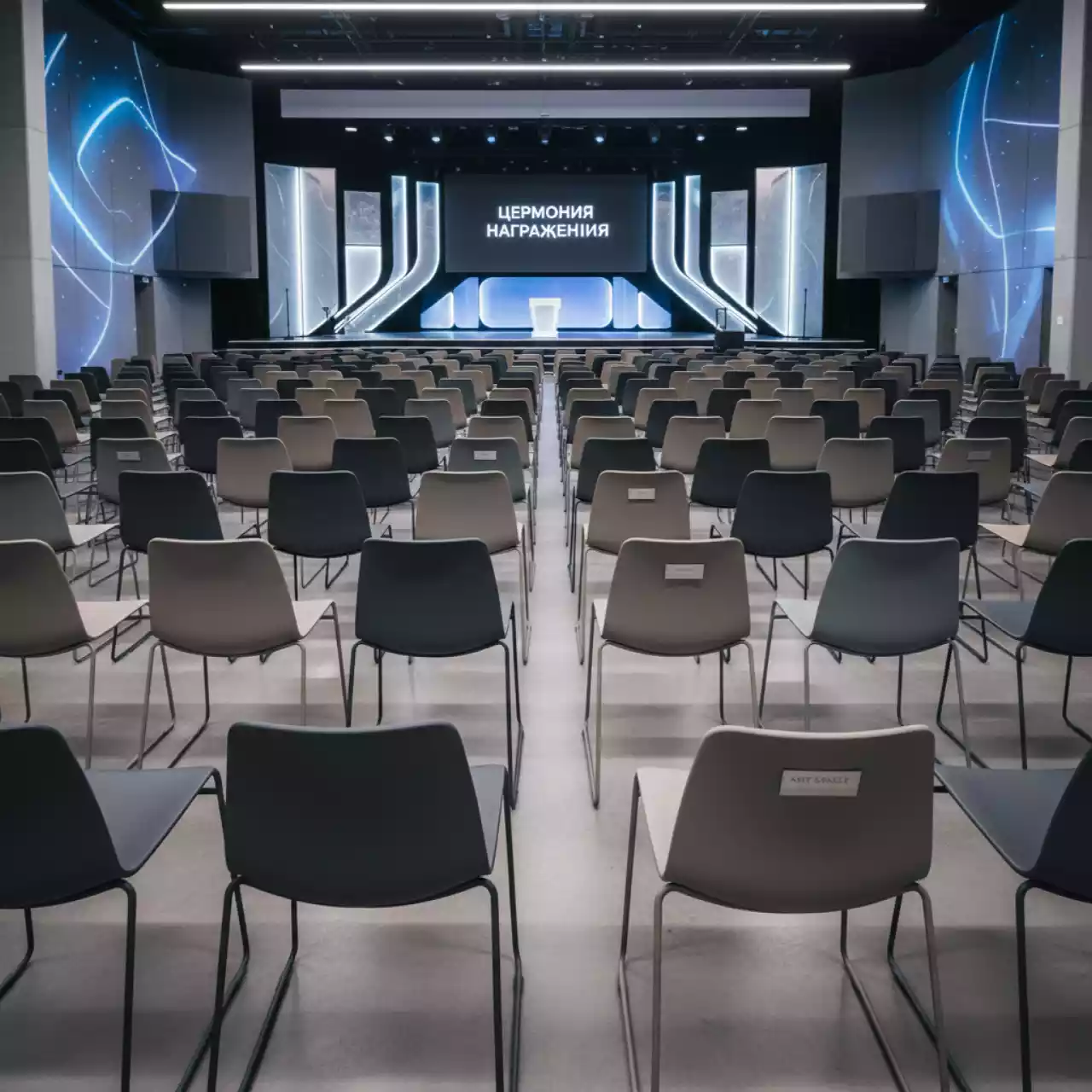 Аренда Стулья пластиковые для конференции в ОКЦ «Галактика» — ART SPACE