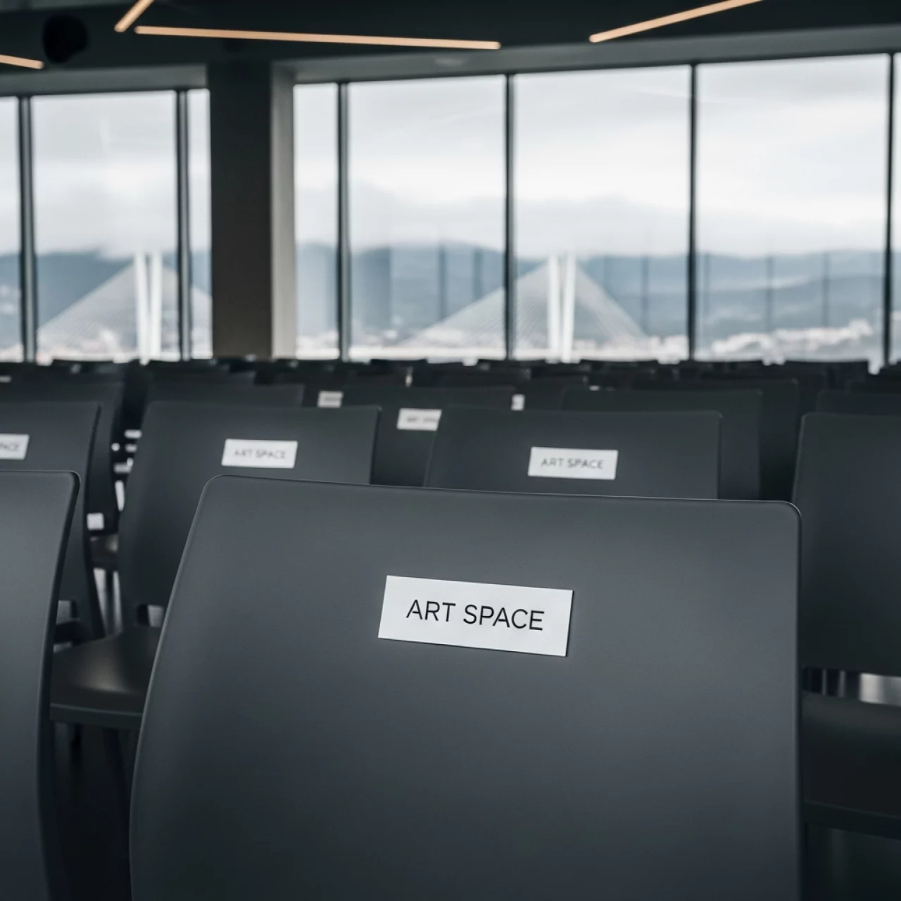 Аренда Стулья пластиковые серые для конференции в Skypark Sochi — ART SPACE