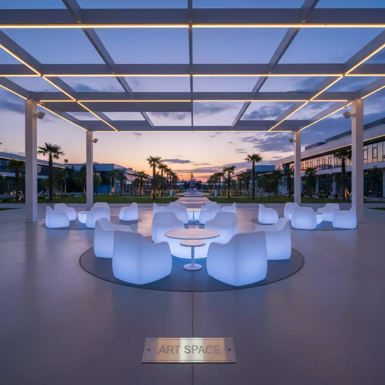 Аренда Стулья светящиеся в Университете «Сириус» — ART SPACE