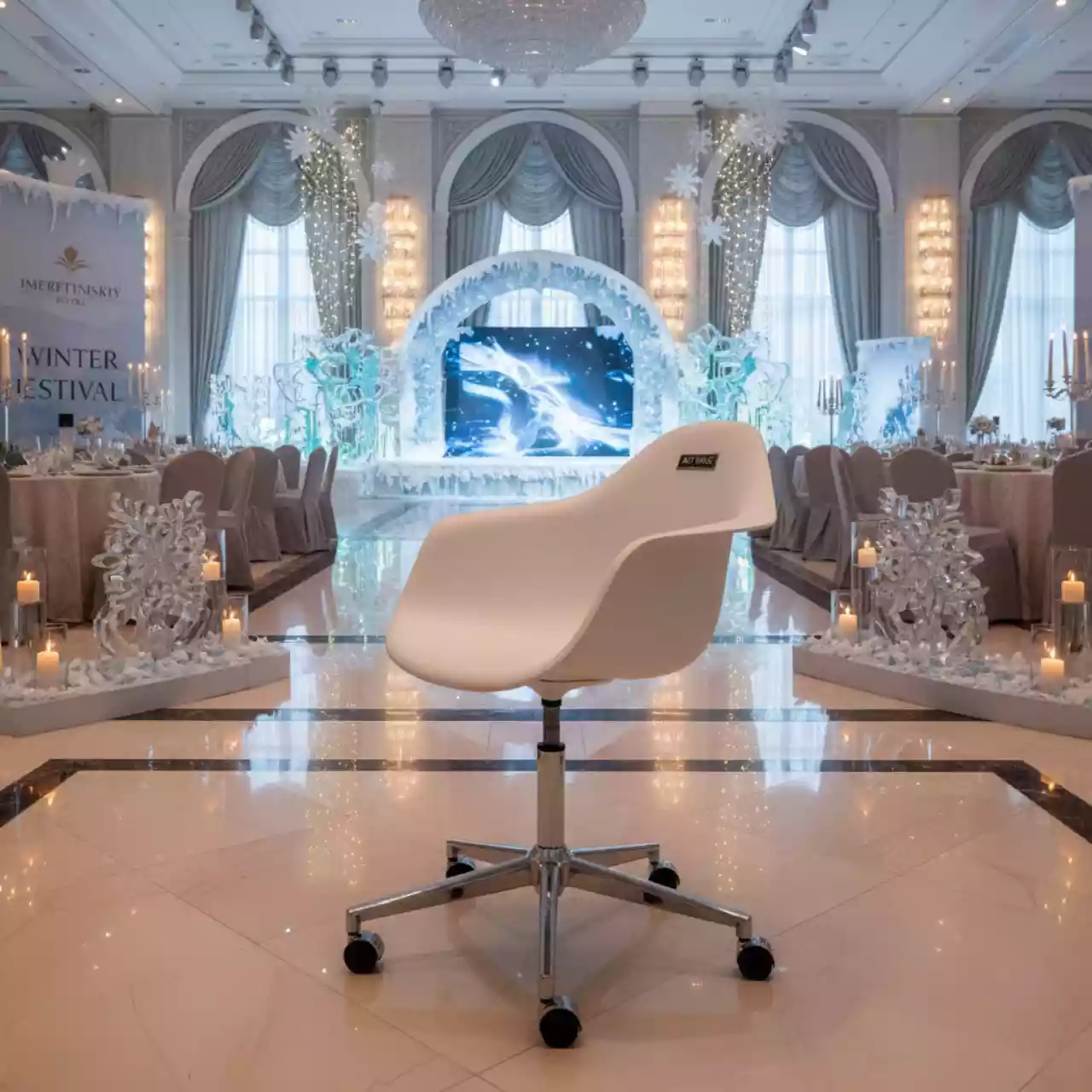 Аренда Стул Zebra Antishock пластиковый вращающийся в Imeretinskiy Hotel — ART SPACE