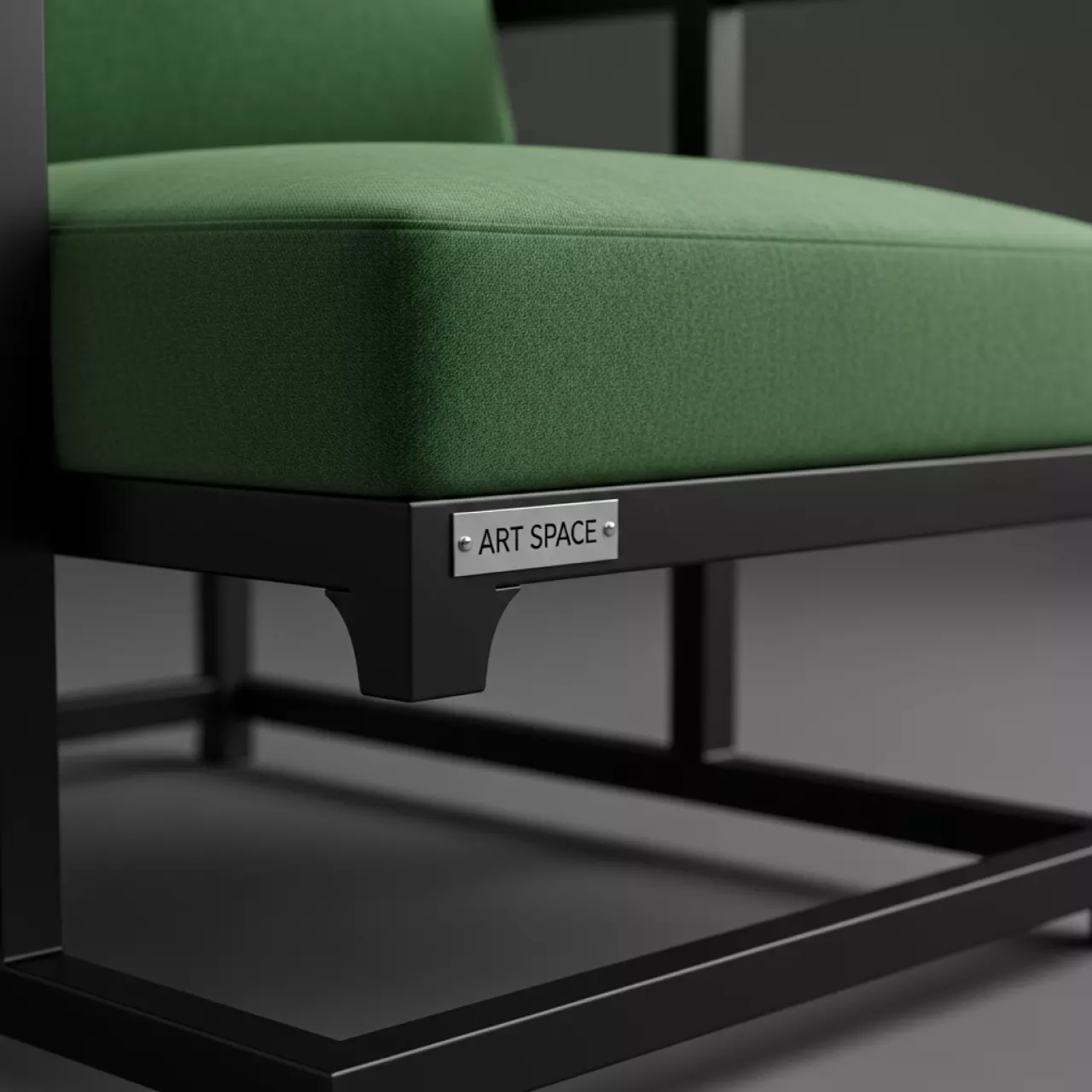 Аренда Стул зеленый черный Эджелл в санатории «Заполярье» — ART SPACE