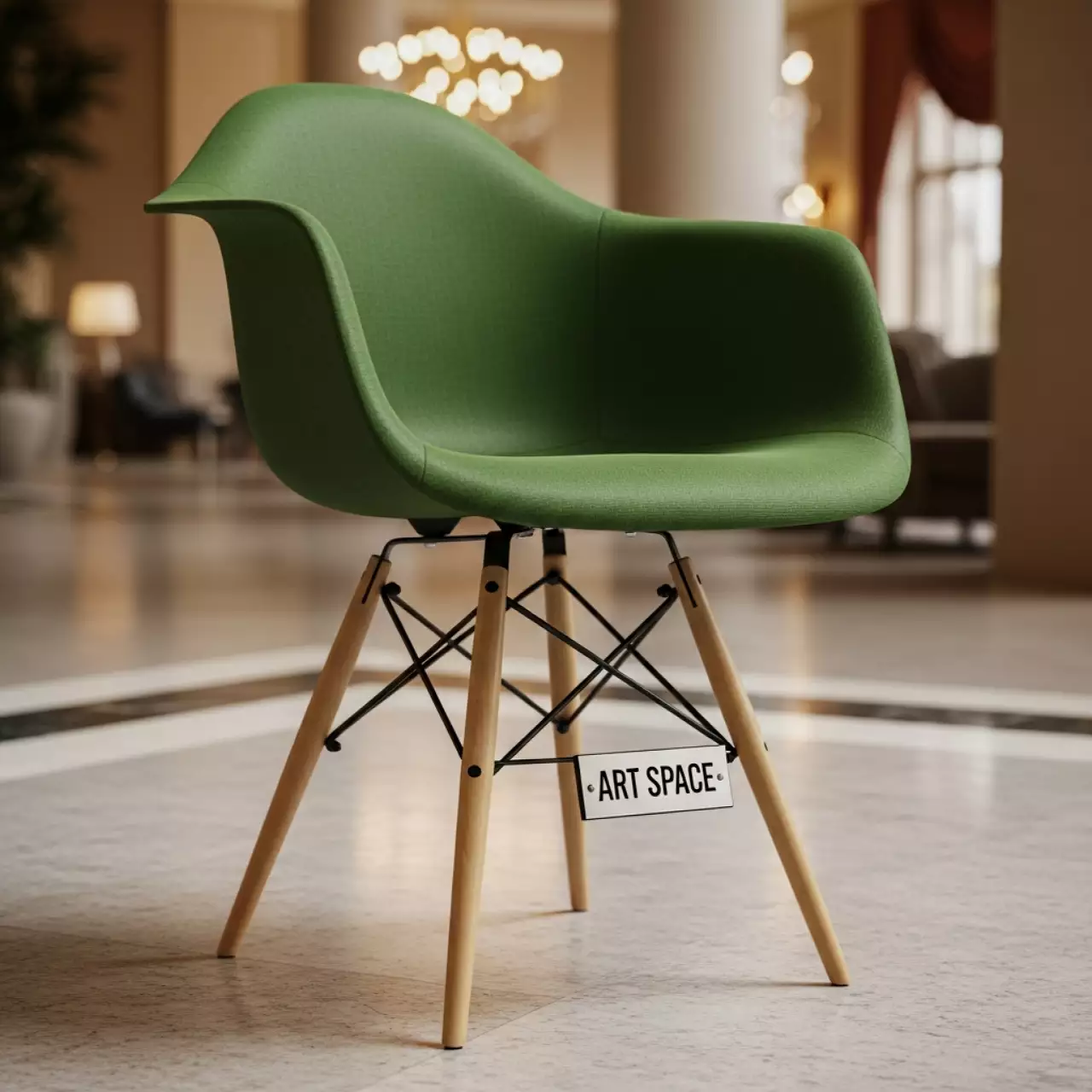 Аренда Стул зеленый Eames DSW в Stella di Mosca — ART SPACE