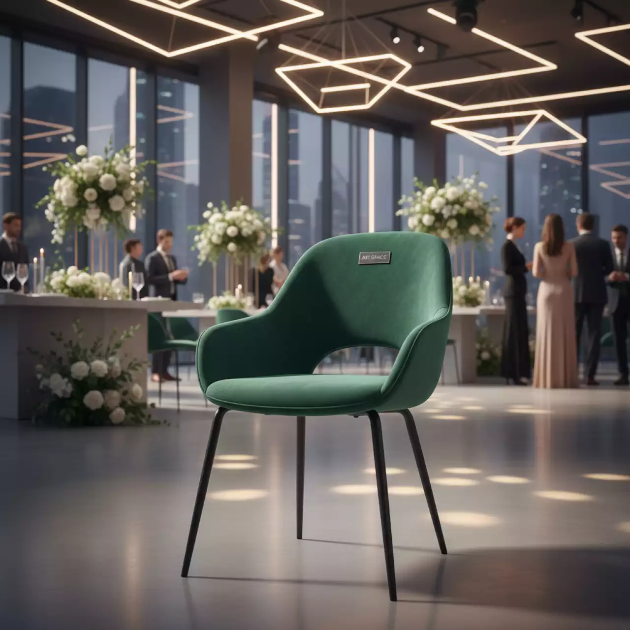 Аренда Стул зеленый Элин в Omega Sirius — ART SPACE