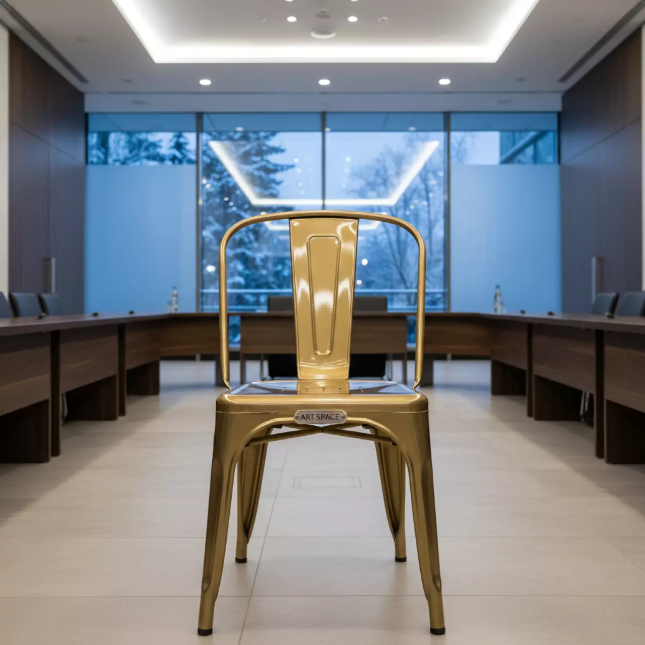 Аренда Стул золото Tolix в City Park Hotel Sochi — ART SPACE