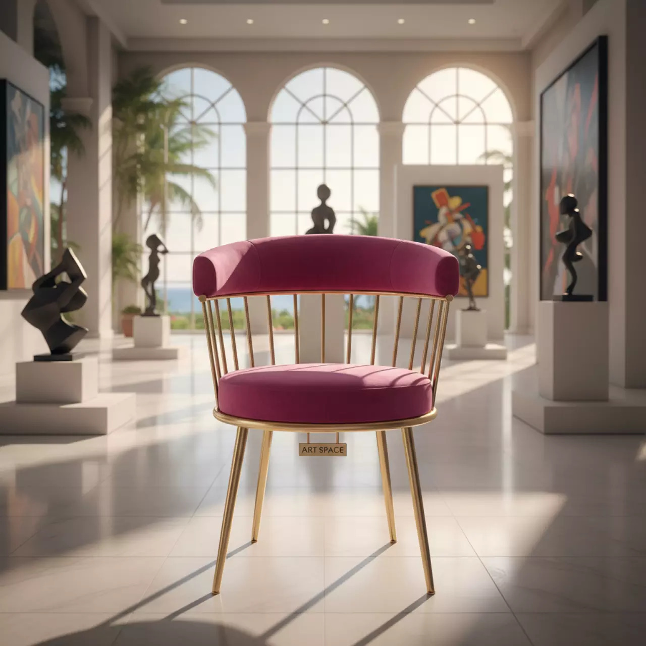 Аренда Стул золотой фуксия ДЮПОН в Karat Resort — ART SPACE