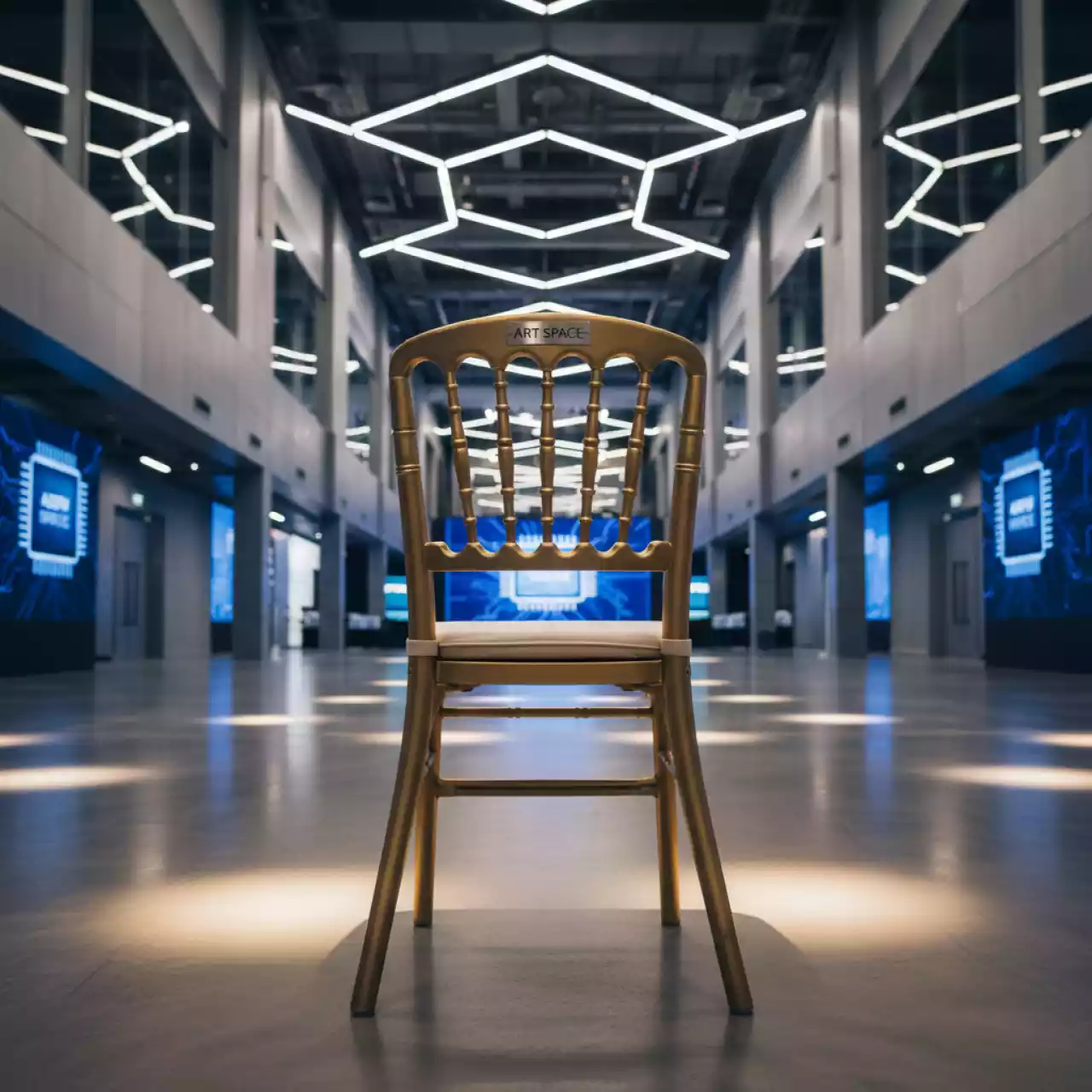 Аренда Стул золотой Tiffany в Университете «Сириус» — ART SPACE