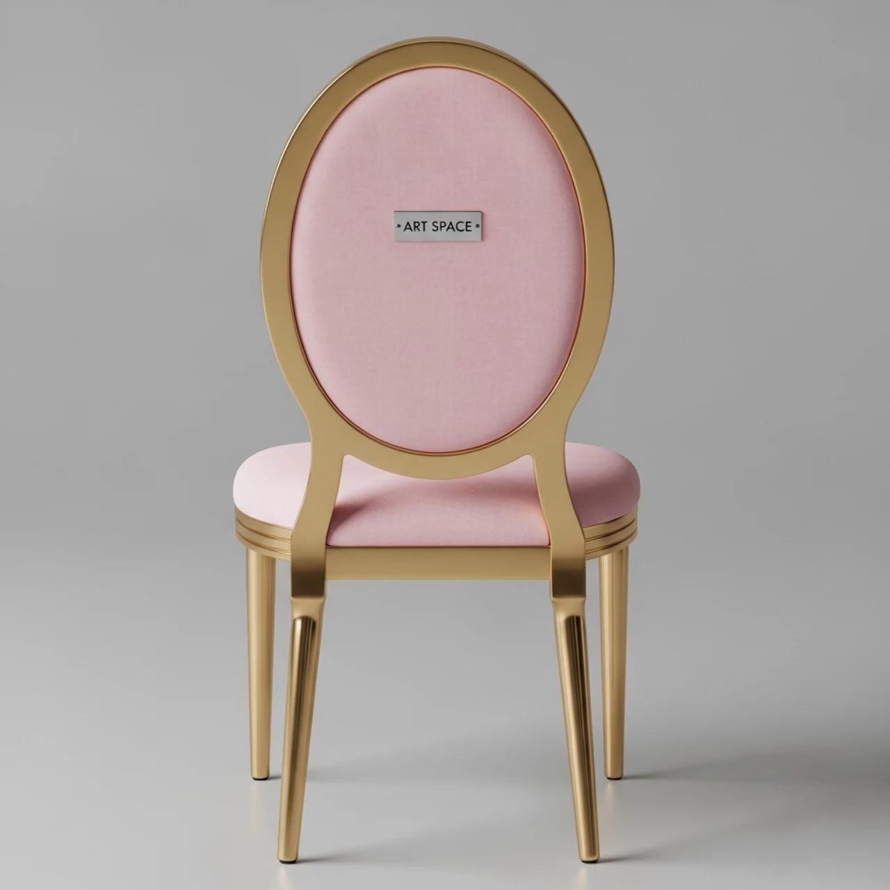 Аренда Стул золотой жемчужно розовый ДЮПОН в парке «Ривьера» — ART SPACE