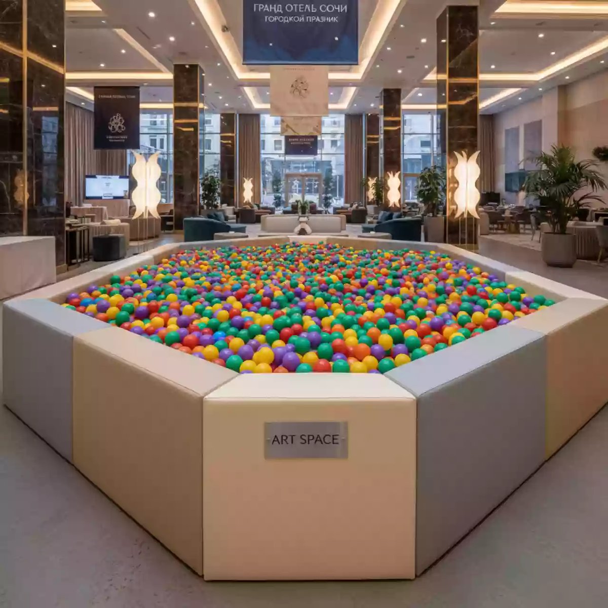 Аренда Сухие бассейны с шариками в Гранд Отель Сочи — ART SPACE