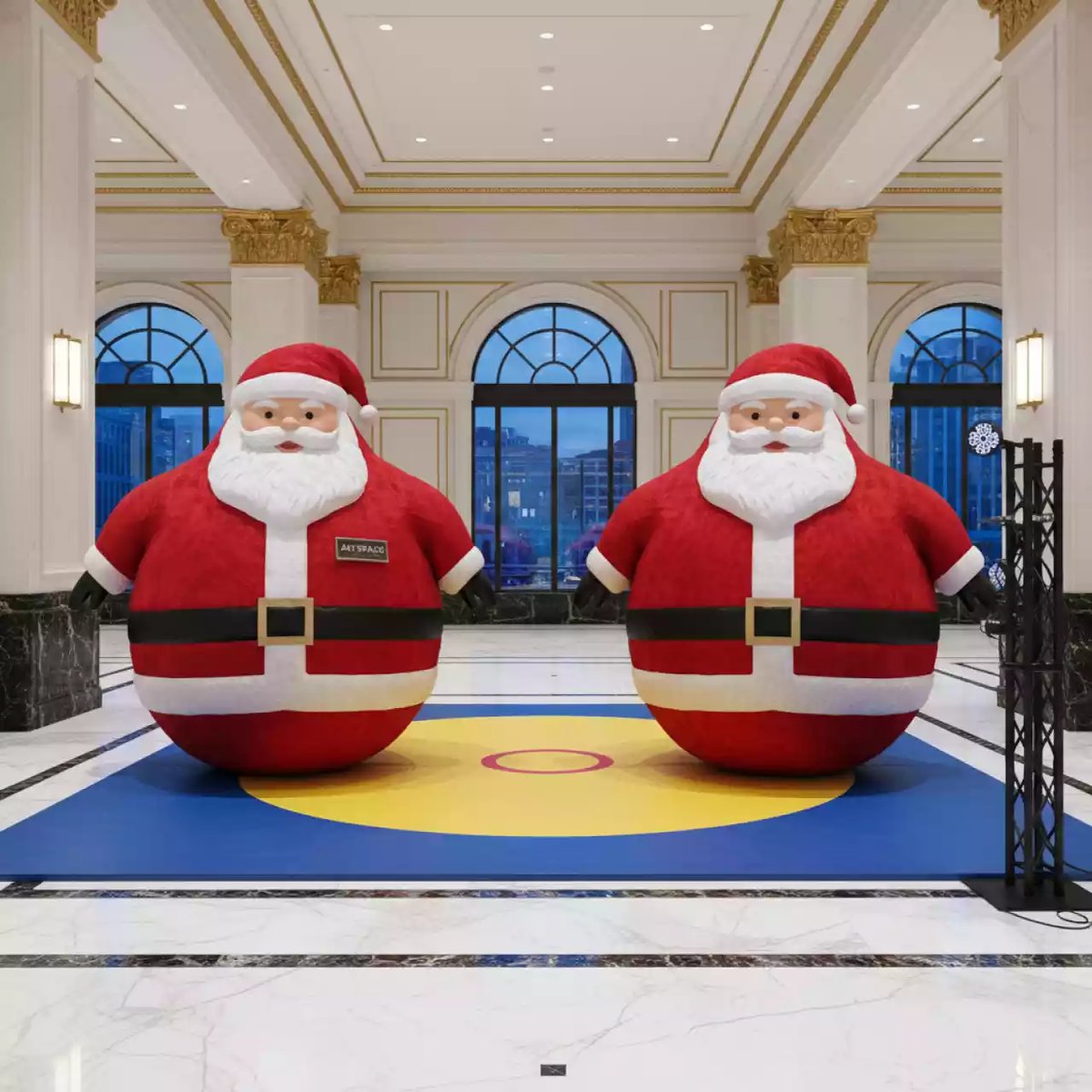 Аренда Сумо костюм Дед Мороз в Mövenpick Hotel — ART SPACE