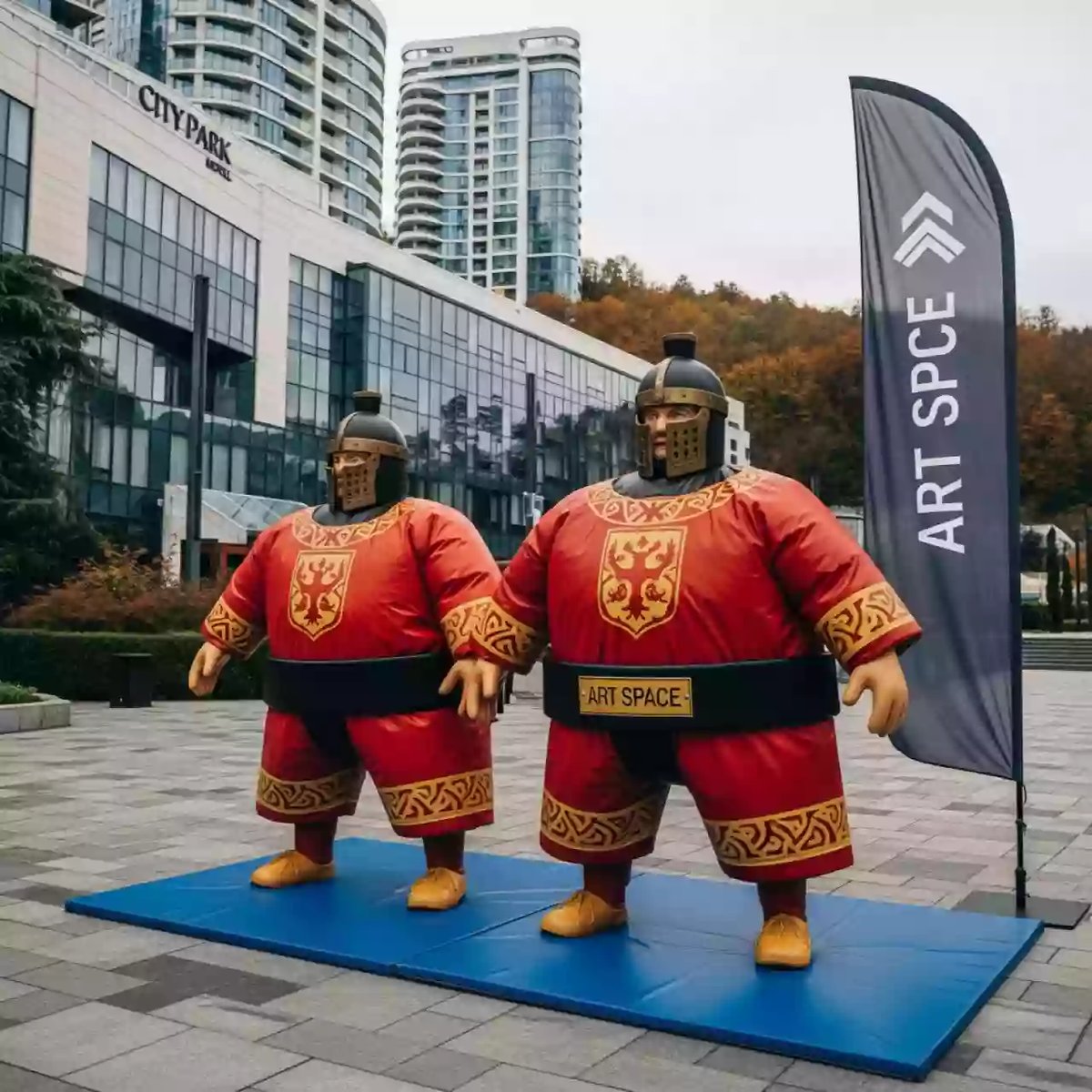 Аренда Сумо костюм Русские витязи в City Park Hotel Sochi — ART SPACE