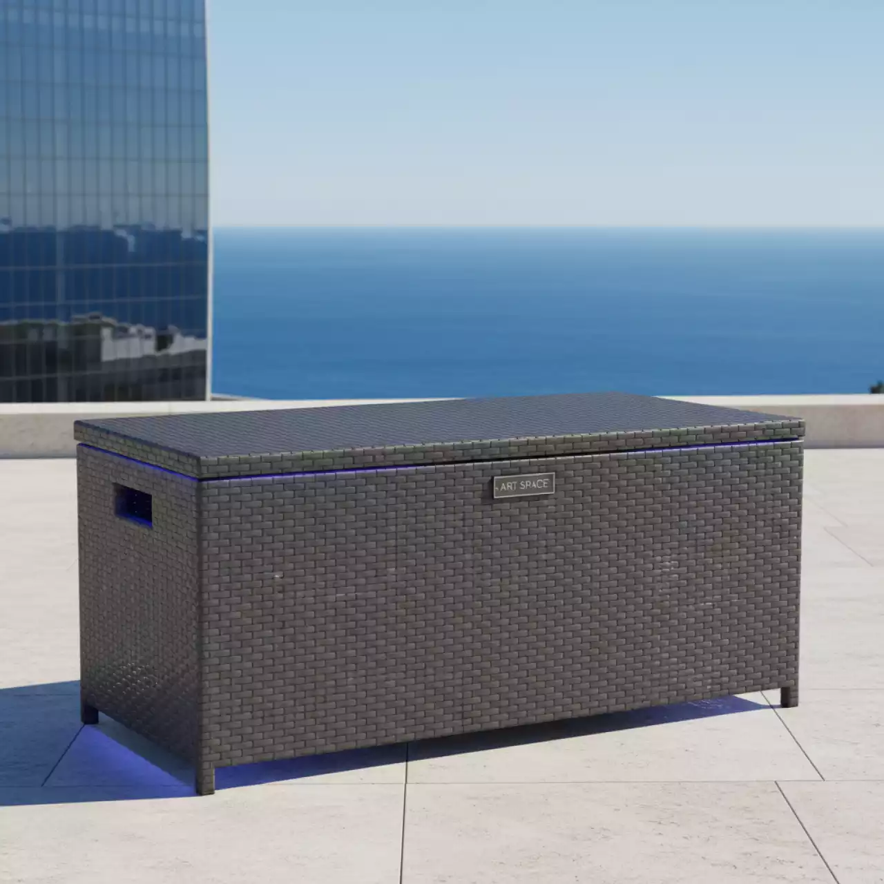 Аренда Сундук из искусственного ротанга YH Y218W graphite в гранд-отеле «Жемчужина» — ART SPACE
