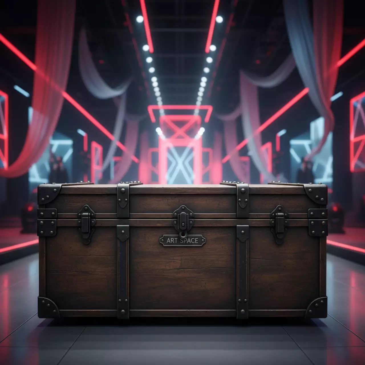 Аренда Сундук Lahti коричневый в Red Arena — ART SPACE