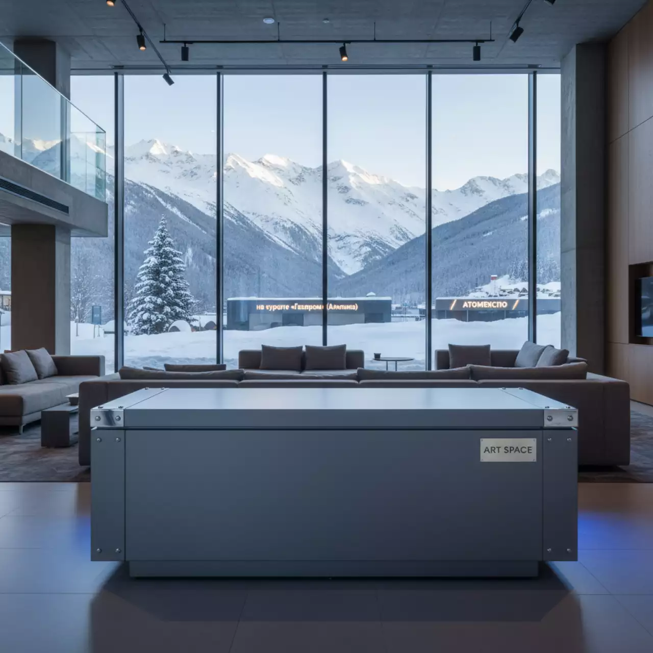 Аренда Сундук Lahti серый на курорте «Газпром» (Альпика) — ART SPACE