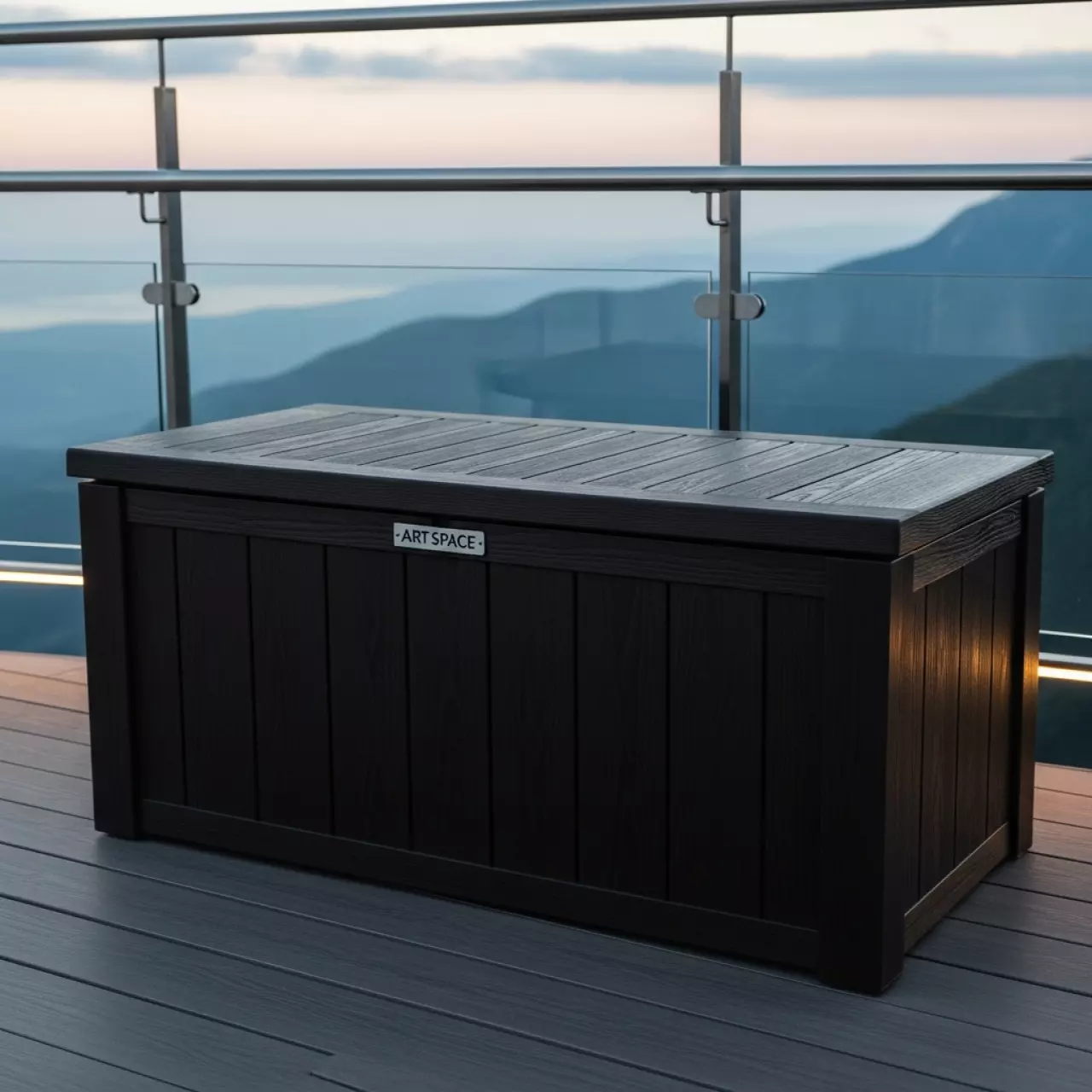 Аренда Сундук пластиковый венге MBR310 440U в Skypark Sochi — ART SPACE