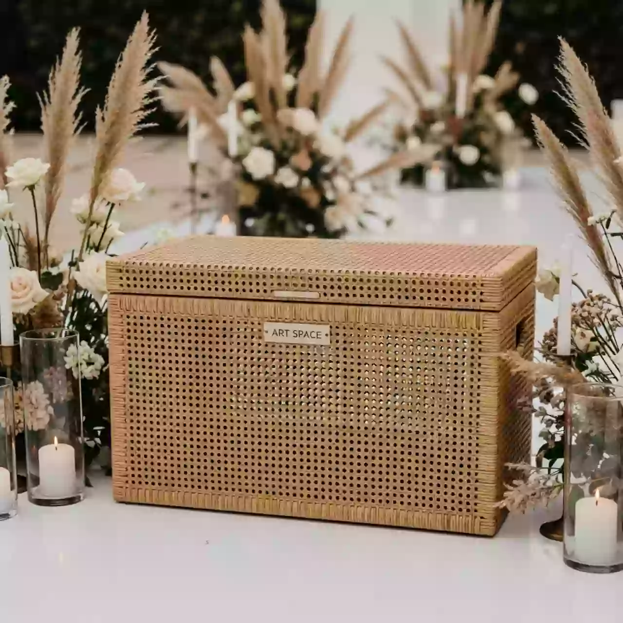 Аренда Сундук Порту водонепроницаемый искусственный ротанг цвет соломенный в Boutique Hotel PORTUM 1905 — ART SPACE