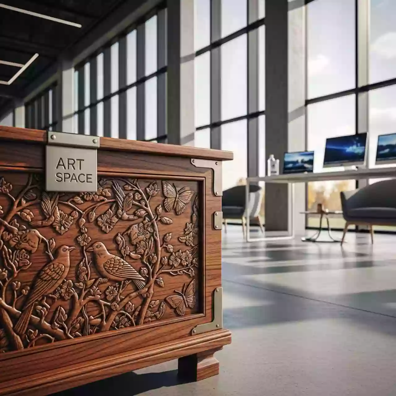 Аренда Сундук "Птицы и бабочки" в Radisson Blu Resort & Congress Centre — ART SPACE