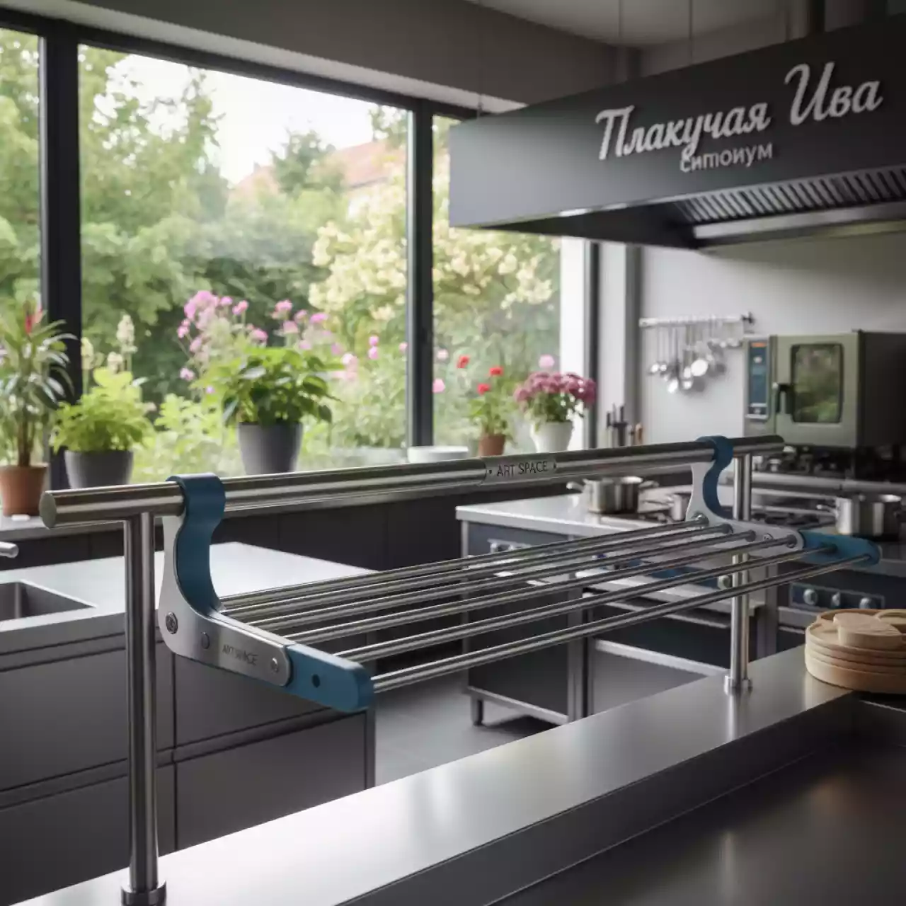 Аренда Сушилки для посуды на рейлинги в ресторане «Плакучая Ива» — ART SPACE