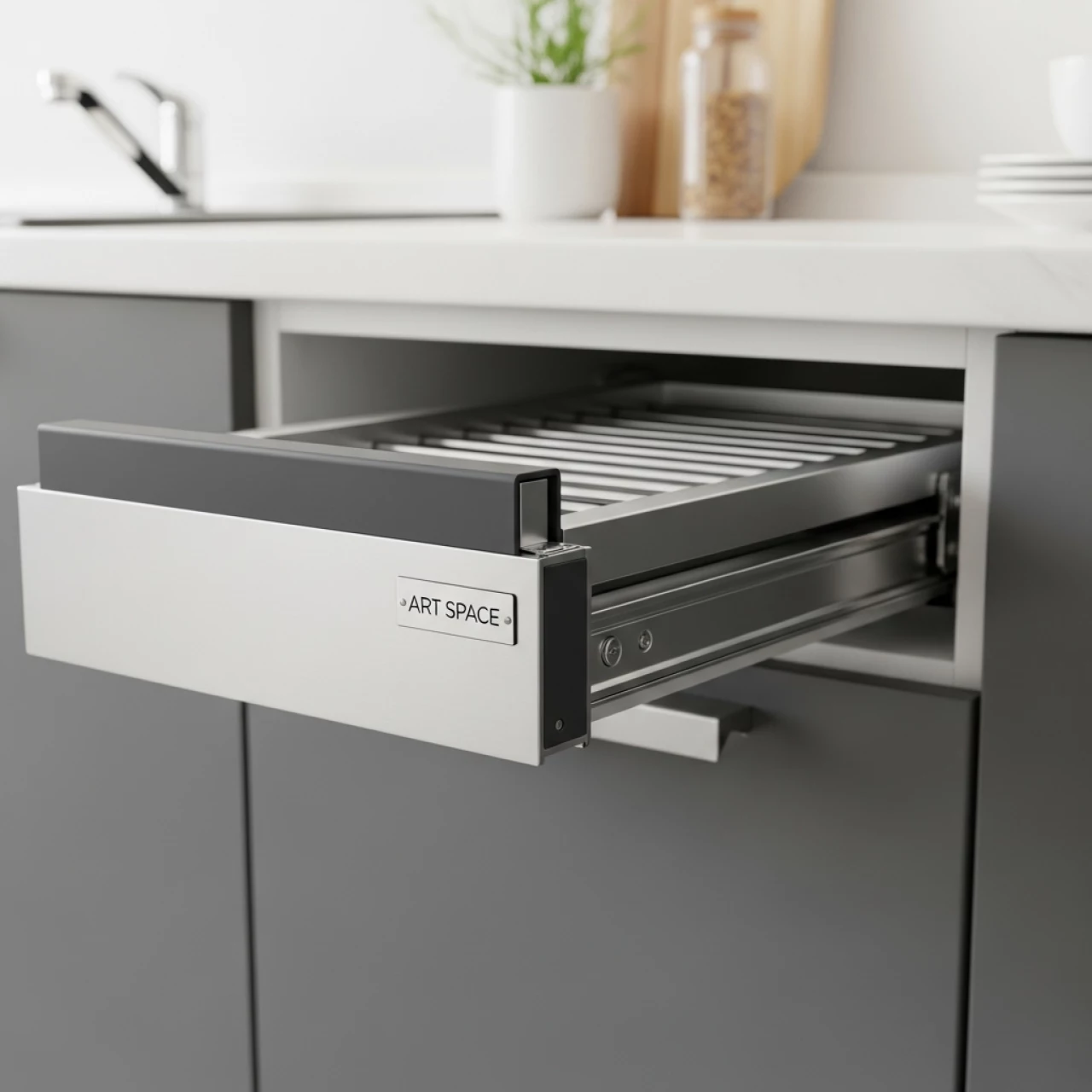 Аренда Сушка выдвижная для посуды ALBA с доводчиком в комплексе «Дагомыс» — ART SPACE