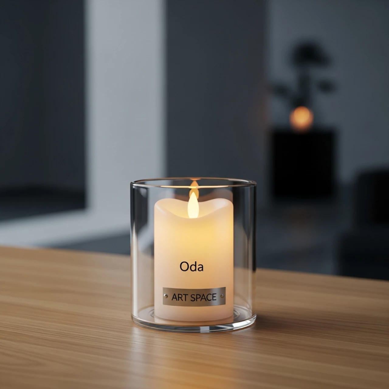 Аренда Свеча LED прозрачная Ода средняя в Gamma Sirius — ART SPACE