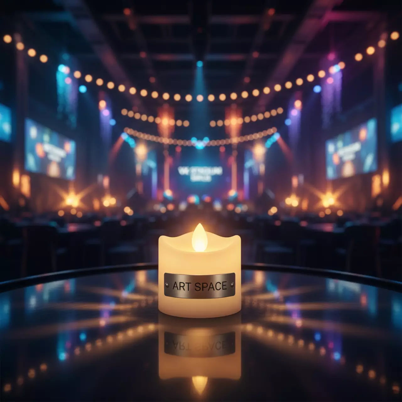 Аренда Свеча таблетка LED теплый свет D 3,5 см в VK Stadium Sirius — ART SPACE