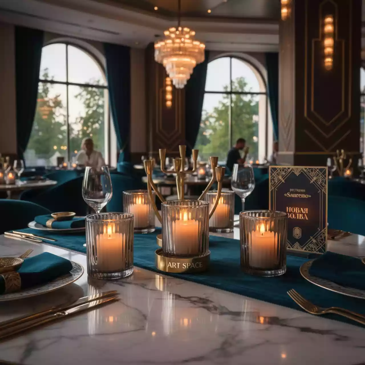 Аренда Свечи LED дымчатые ODA набор с батарейками в ресторане «Sanremo» — ART SPACE