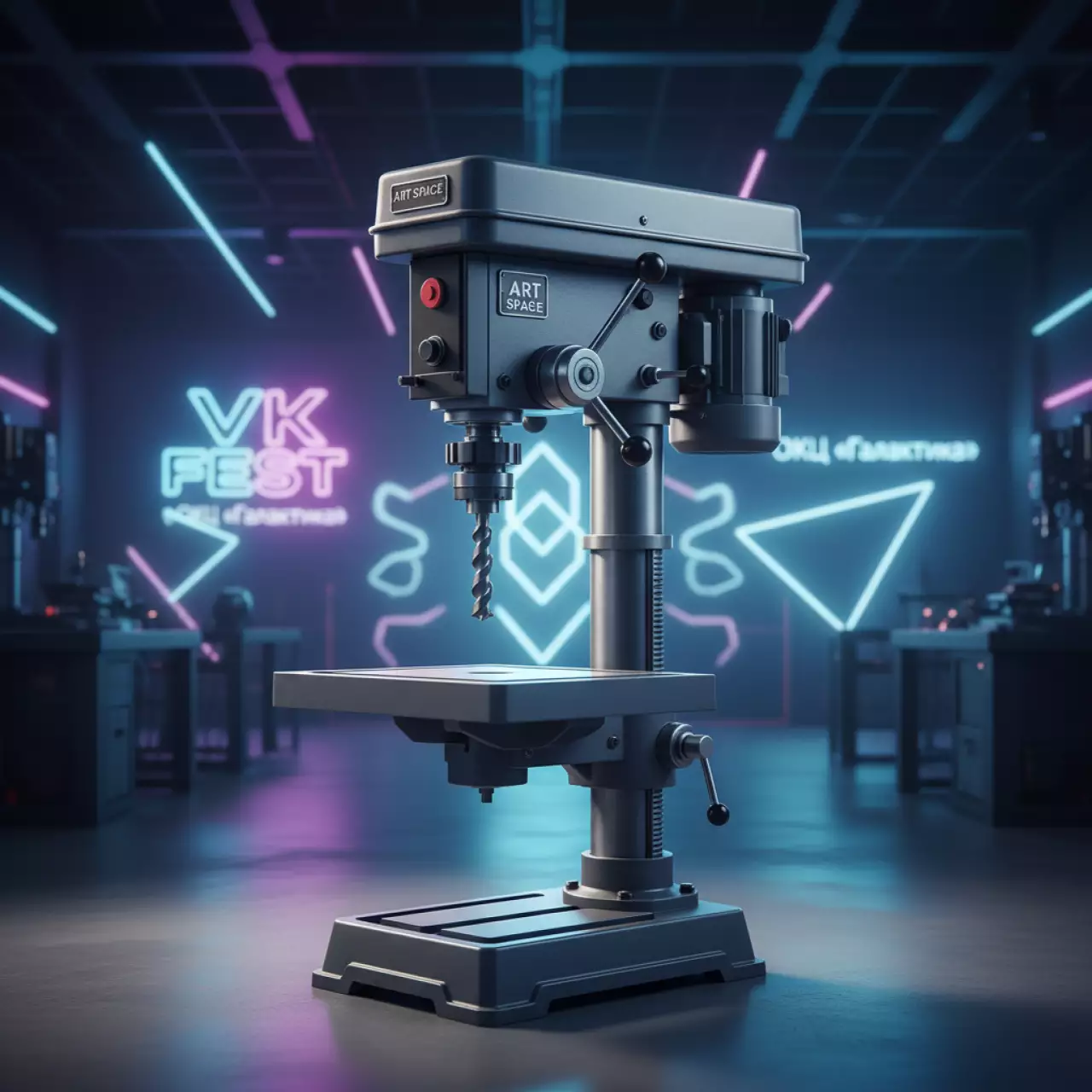 Аренда Сверлильный станок JIB DP25016VL в ОКЦ «Галактика» — ART SPACE