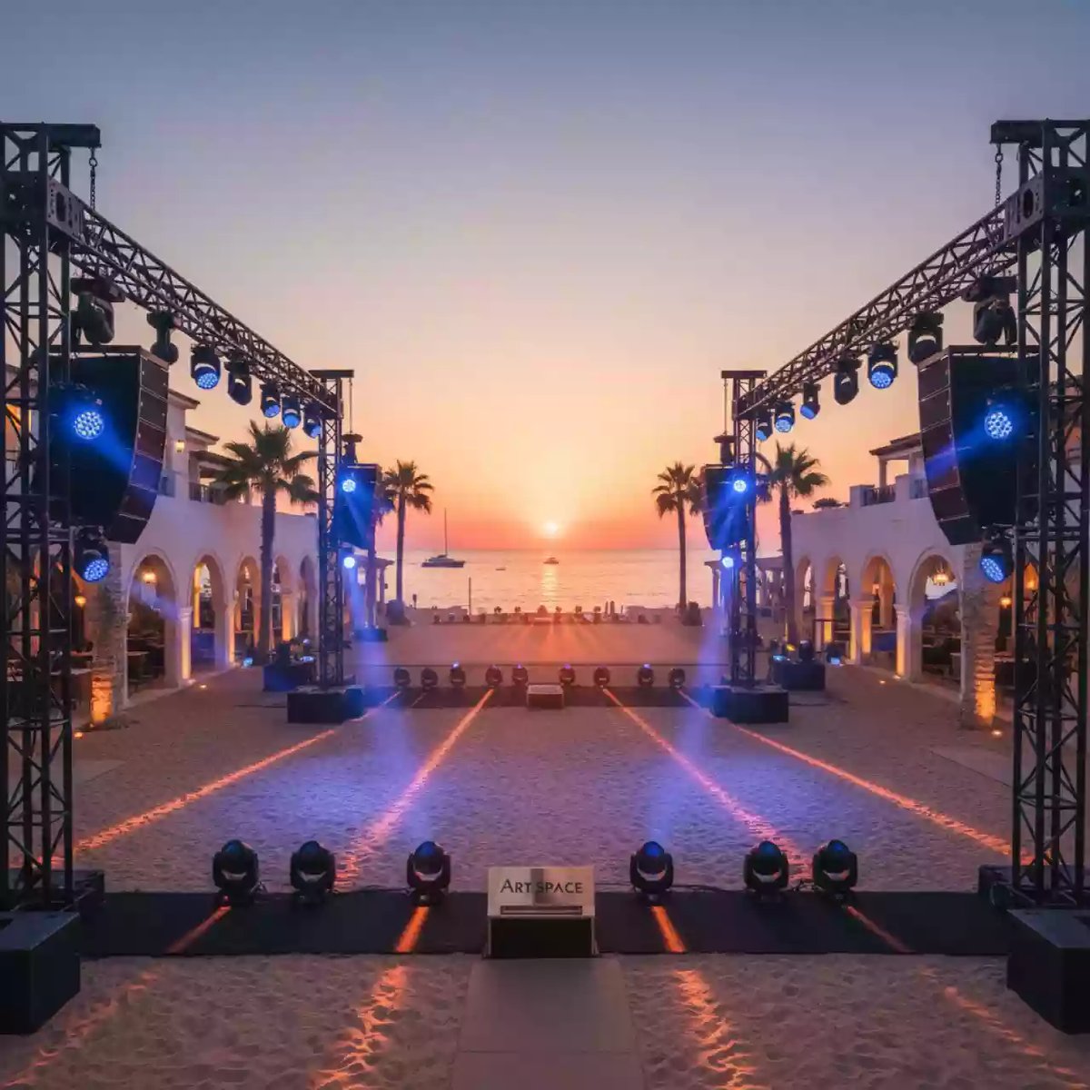 Аренда Свет и звук в пляжном клубе Del Mar — ART SPACE