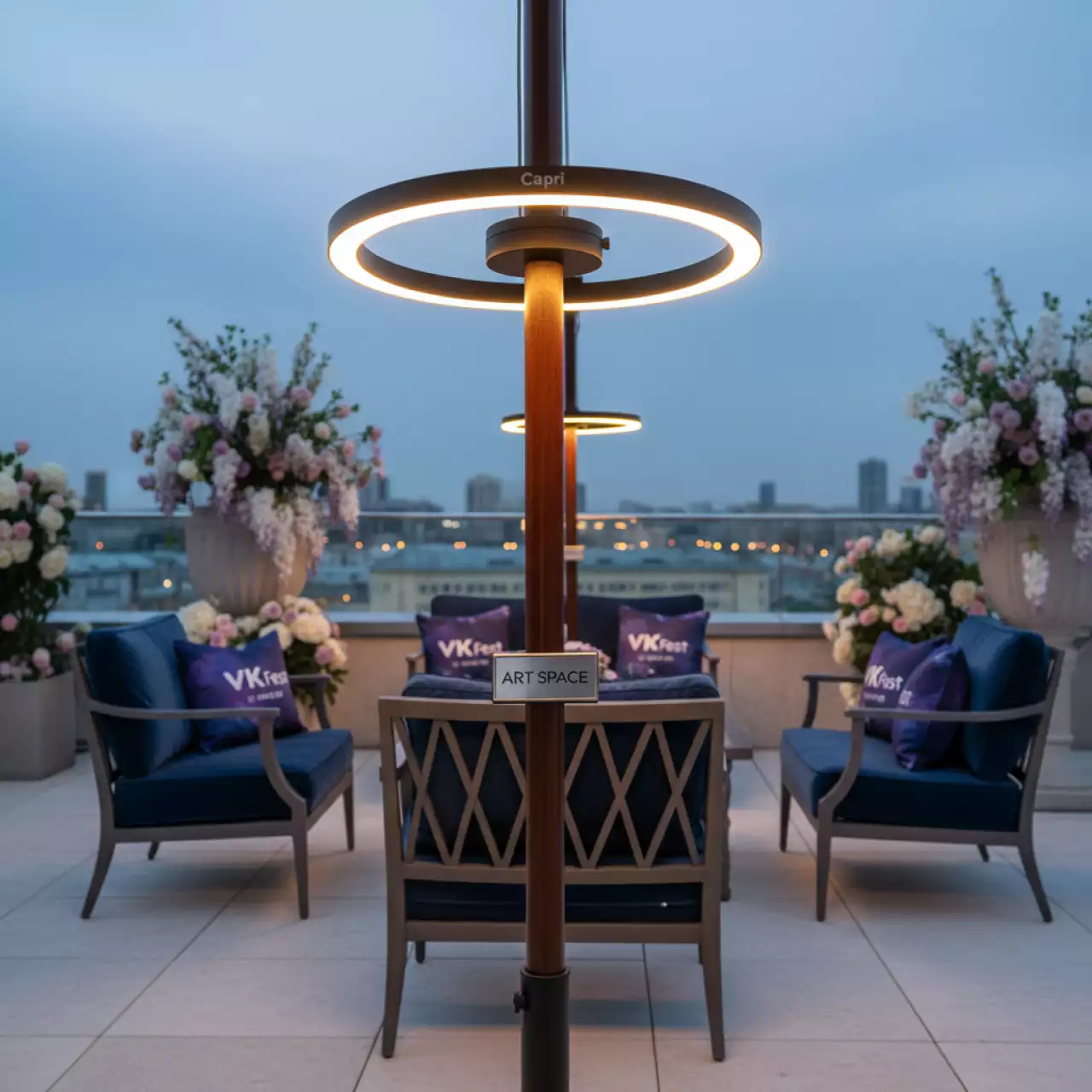 Аренда Светильник LED для зонта Capri на батареях в Panorama by Mercure — ART SPACE