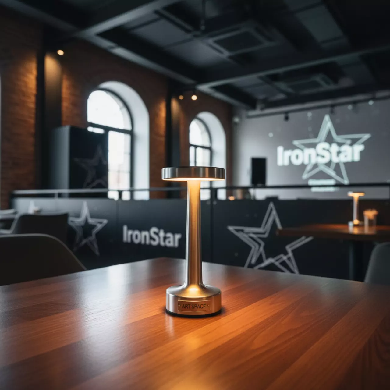 Аренда Светильник LED Таве серебряный малый в ресторане «Баран-Рапан» — ART SPACE