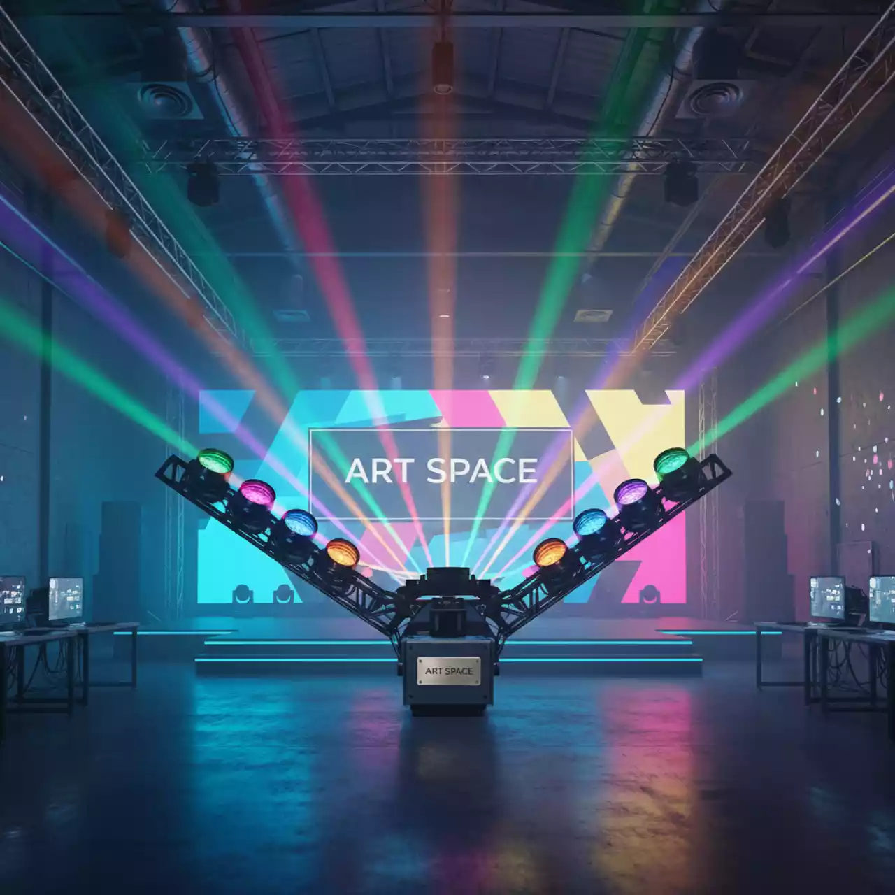 Аренда Светильник многолучевой Involight OB 200 LED в VK Stadium Sirius — ART SPACE