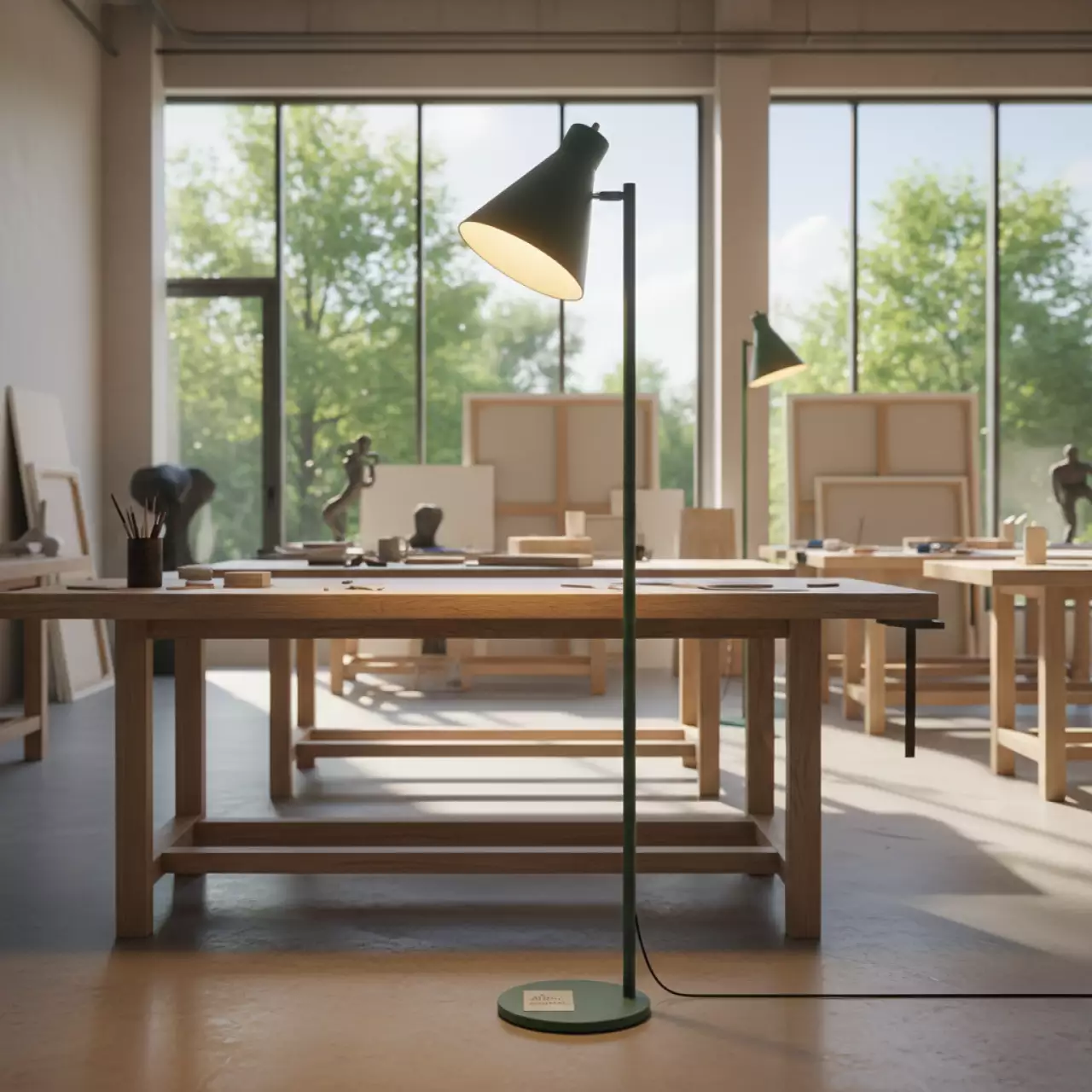 Аренда Светильник напольный металлический Lustra в Университете «Сириус» — ART SPACE