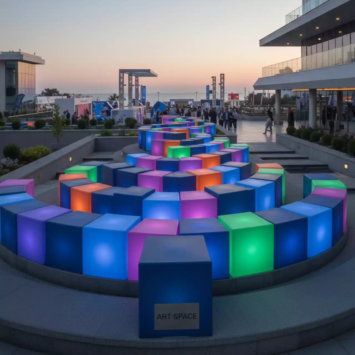 Аренда Светильник пластиковый куб Cubo 20 в Swissôtel Resort Sochi Kamelia — ART SPACE