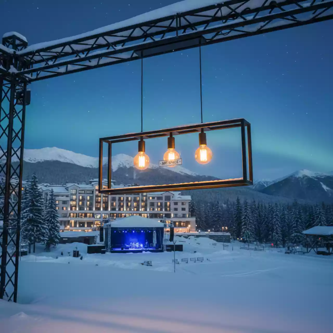 Аренда Светильник подвесной Host V2851 3P 3xE14x40W в Гранд Отель Поляна — ART SPACE