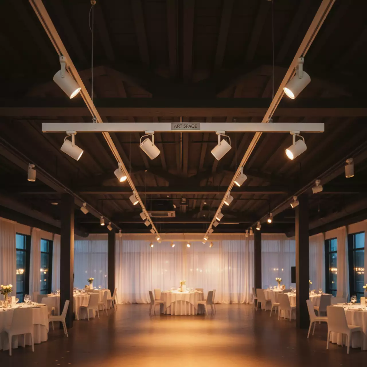 Аренда Светильник трековый подвесной ЭРА TR 45 1х15 Вт GU10 белый в Mercure Сочи Центр — ART SPACE