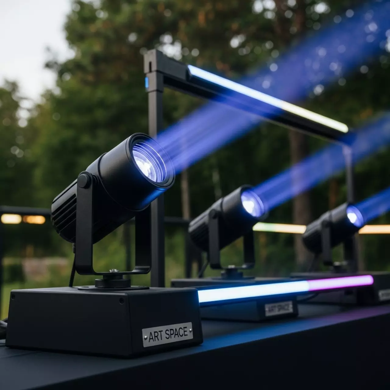 Аренда Светильники LED в парке «Ривьера» — ART SPACE