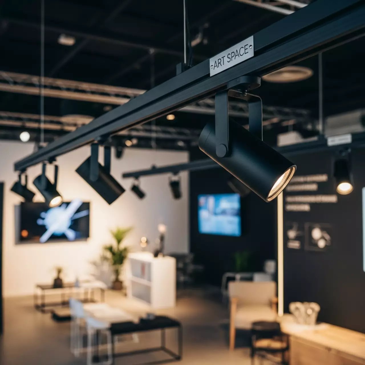 Аренда Светильники магнитные трековые черные в комплексе «Дагомыс» — ART SPACE