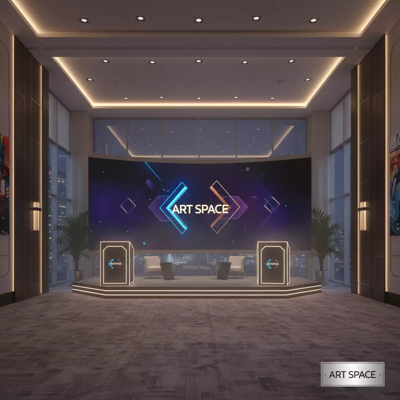 Аренда светодиодного экрана с шагом 2,5 мм в Pullman Sochi Centre — ART SPACE